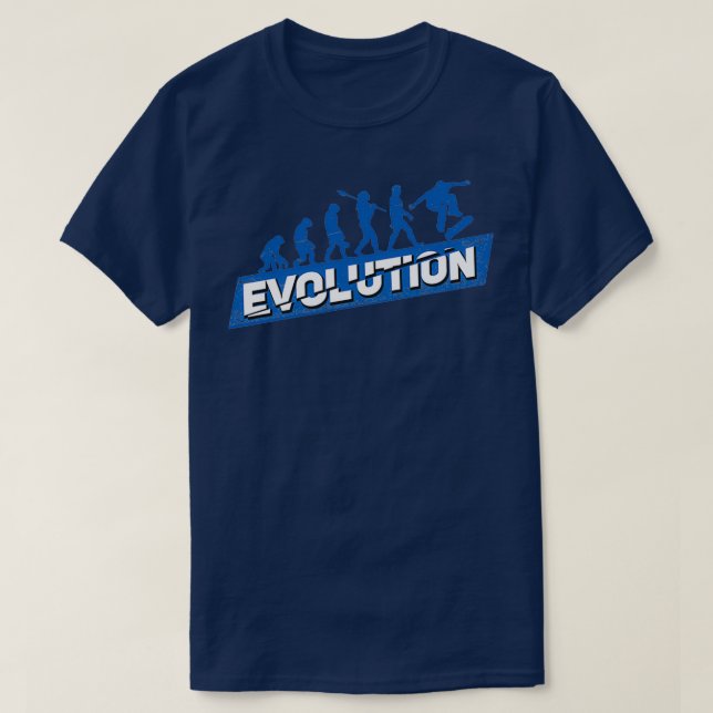 Camiseta Presente do Skateboard Evolution Skateboarder (Frente do Design)