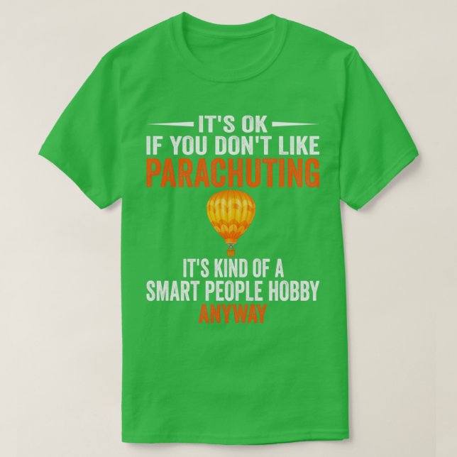 Camiseta Presente do Skydive Lover do Hobby do Smart Pessoa (Frente do Design)