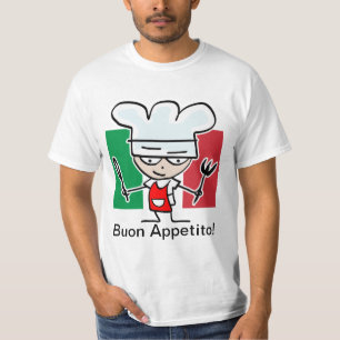 Camiseta Presente do t-shirt para cozinheiros italianos do