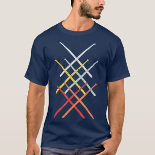 Camiseta Presente do tambor de vinheta retrorreflector