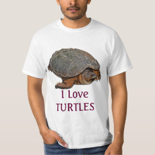 Camiseta Presente do Tartaruga de água doce-amante da