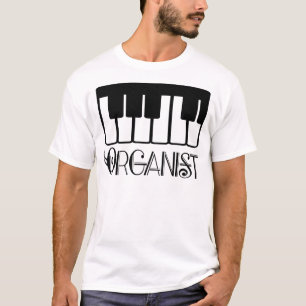 Camiseta Presente do teclado do organista