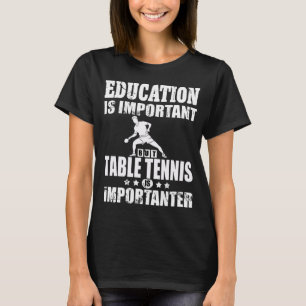 Camiseta Presente do Tênis do jogador de educação do Tê