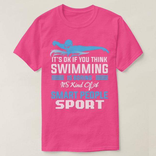 Camiseta Presente do torneio desportivo de piscina de nataç (Frente do Design)