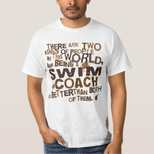 Camiseta Presente do treinador da natação