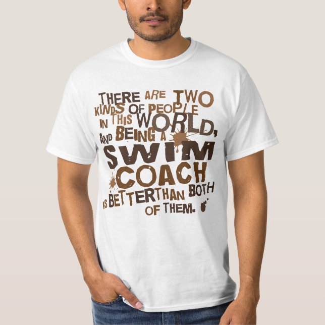 Camiseta Presente do treinador da natação (Frente)