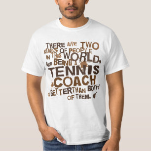 Camiseta Presente do treinador de tênis