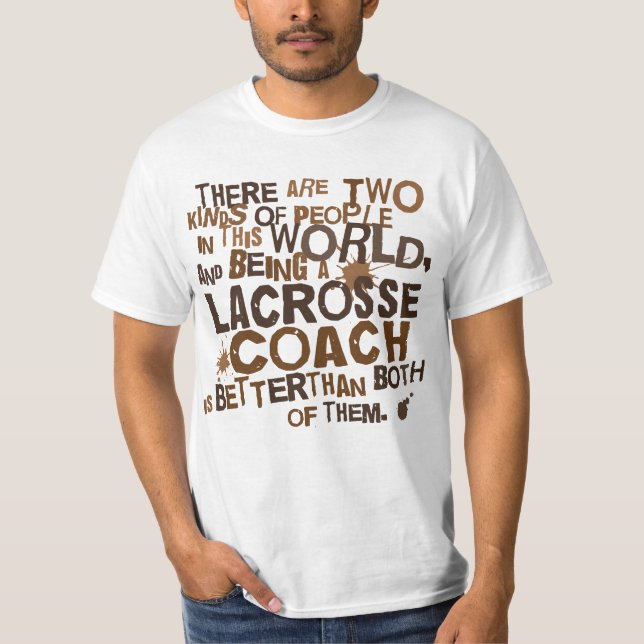 Camiseta Presente do treinador do Lacrosse (Frente)