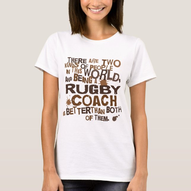 Camiseta Presente do treinador do rugby (Frente)