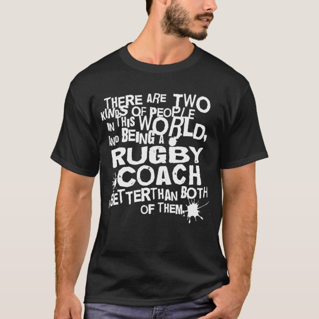 Camiseta Presente do treinador do rugby (Frente)