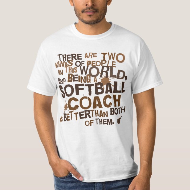 Camiseta Presente do treinador do softball (Frente)