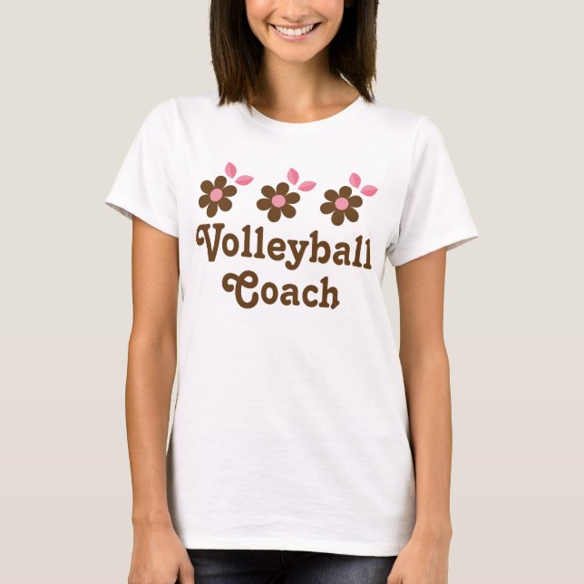 Camiseta Presente do treinador do voleibol (meninas) (Frente)