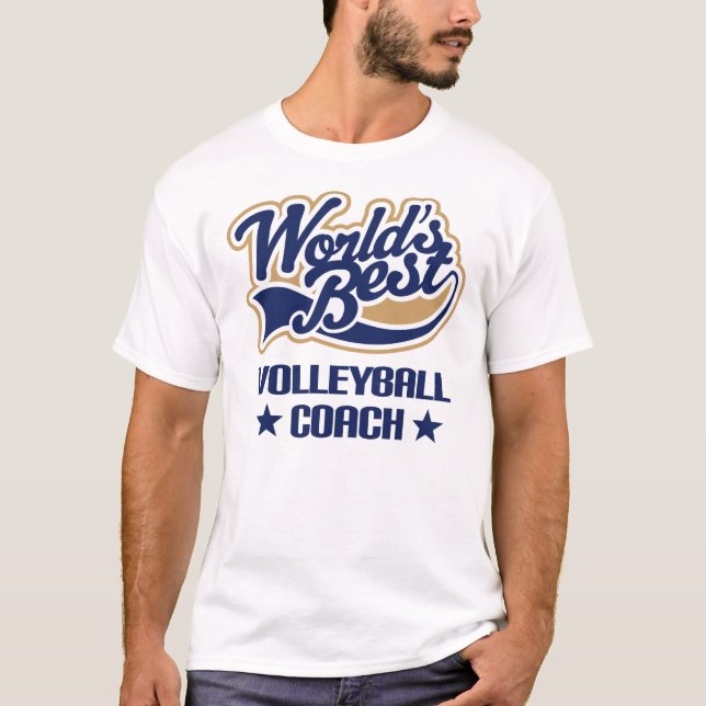Camiseta Presente do treinador do voleibol (mundos (Frente)