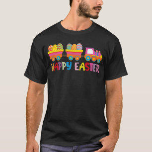 Camiseta Presente do trem dos ovos de felz pascoa
