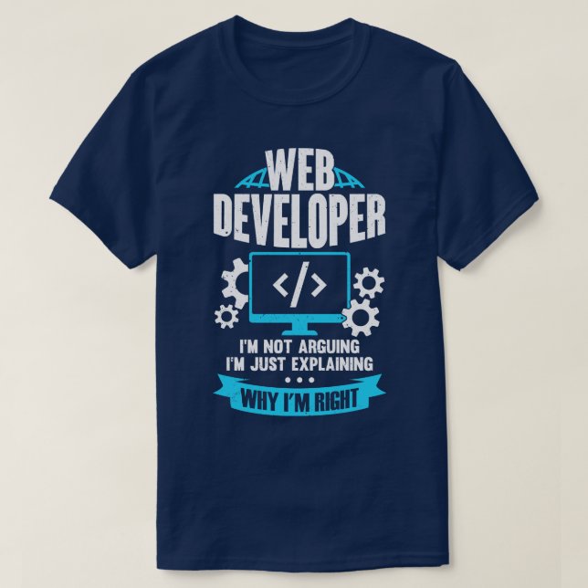 Camiseta Presente do Web Developer Designer Front-End (Frente do Design)