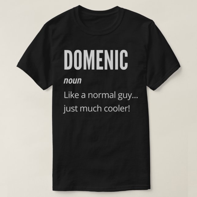 Camiseta Presente Domênico, Sozinho Como normal (Frente do Design)