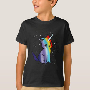 Camiseta Presente dos amantes do unicórnio do gato do