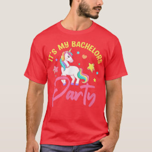 Camiseta Presente É Minha Festa de Solteiro Unicórnio Noivo