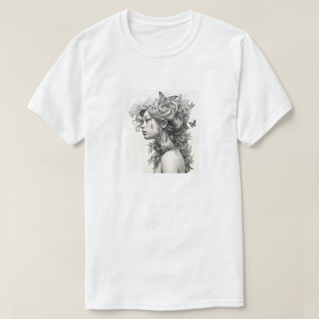 Camiseta Presente Elegante Personalizado Adicione Sua Própr (Frente do Design)