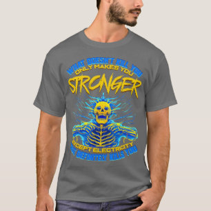 Camiseta Presente Elétrico Engraçado para Engenheiro Elétri