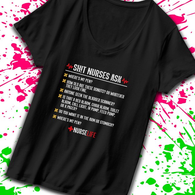 Camiseta Presente Enfermeiro Engraçado - Enfermeiro do Turn (Inject a dose of humor into your nursing profession with our sarcastic t-shirt! -Teemixer)