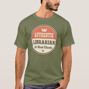Camiseta Presente (engraçado) autêntico do bibliotecário