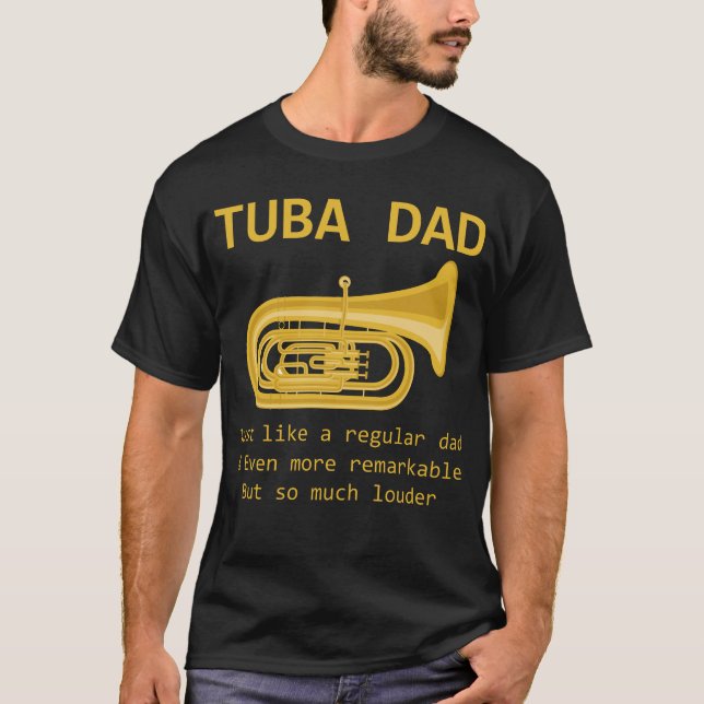 Camiseta Presente engraçado da banda do jogador da tuba do (Frente)