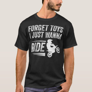 Camiseta Presente Engraçado Da Bicicleta De Dirt Para Crian
