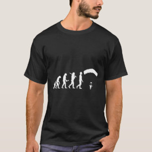 Camiseta Presente engraçado da evolução do salto de paraque