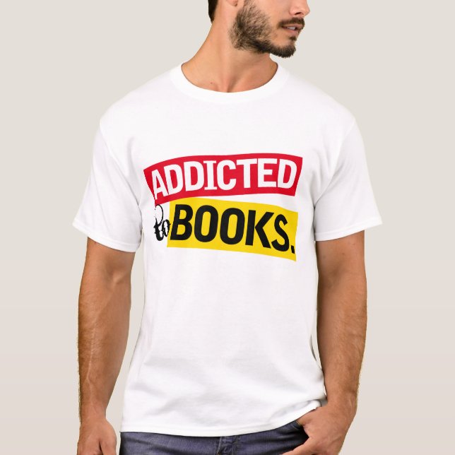 Camiseta Presente engraçado da leitura do viciado do livro (Frente)