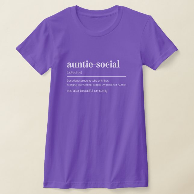 Camiseta Presente engraçado da tia-Social (Postura )