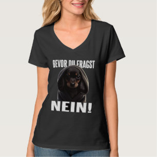 Camiseta Presente engraçado Dachshund I Antes de perguntar 