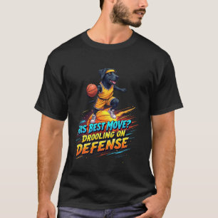 Camiseta Presente engraçado de basquete para amantes de cãe