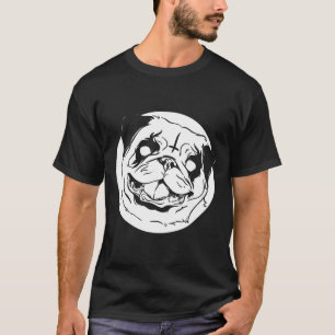 Camiseta Presente engraçado de cachorro pug de metal preto