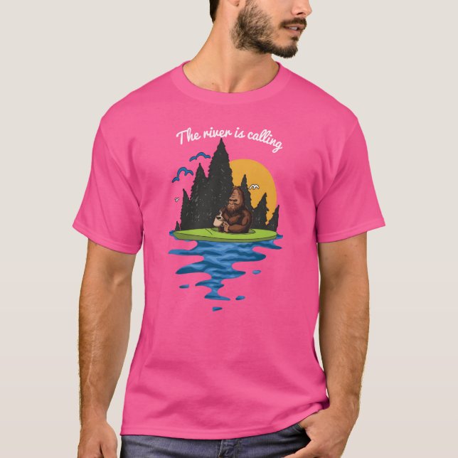 Camiseta Presente engraçado de caiaque e acampamento Arte p (Frente)