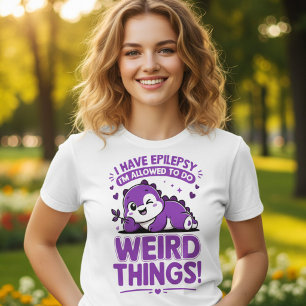 Camiseta Presente engraçado de conscientização sobre epilep