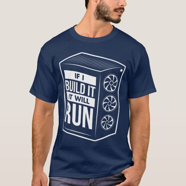 Camiseta Presente engraçado de Construtor de PC para jogado (Frente)