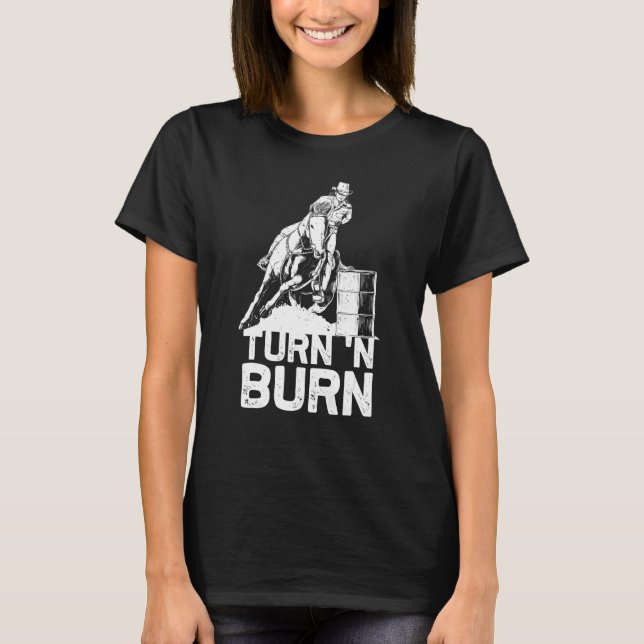 Camiseta Presente Engraçado de Corrida de Barril de Virar e (Frente)