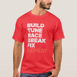Camiseta Presente engraçado de corrida de carros de corrida