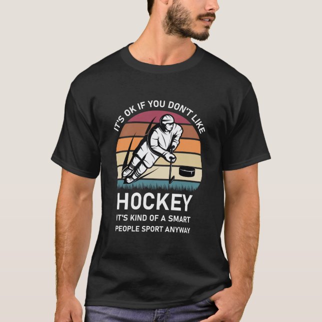 Camiseta Presente Engraçado de Ditos de Hockey (Frente)