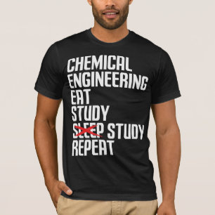 Camiseta Presente Engraçado de Engenharia Química Coma Estu
