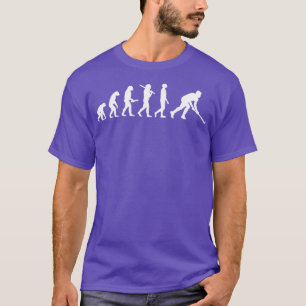 Camiseta Presente engraçado de evolução do hóquei para