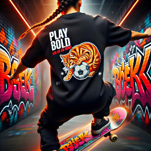 Camiseta Presente Engraçado de Futebol para Amante de Gatos