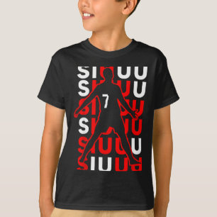 Camiseta Presente engraçado de futebol Siuuuu para fã de am