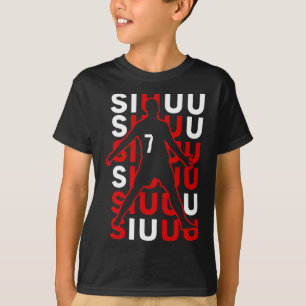 Camiseta Presente engraçado de futebol Siuuuu para fã de am