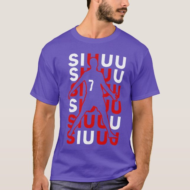 Camiseta Presente engraçado de futebol Siuuuu para fã de am (Frente)