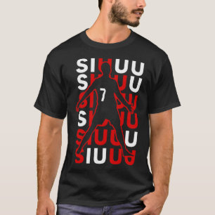 Camiseta Presente engraçado de futebol Siuuuu para fã de am