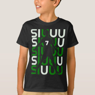 Camiseta Presente engraçado de futebol Siuuuu para fã de am