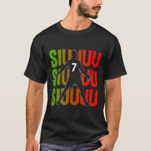 Camiseta Presente engraçado de futebol Siuuuu para fãs e am