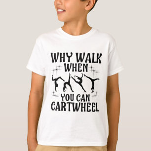 Camiseta Presente engraçado de ginástica para meninas e mul